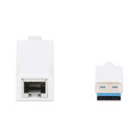 Manhattan USB 3.0 naar Gigabit Ethernet-adapter 10/100/1000 Mbit/s Gigabit Ethernet USB 3.0 wit 506847 - thumbnail