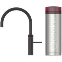 Quooker Fusion Round Keukenkraan Set - Kokend Warm- en Koud Water - Zwart - Inclusief PRO3 Reservoir - thumbnail