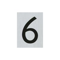 Bord Alulook Cijfer 6 - 44x60 mm zelfklevend. - thumbnail