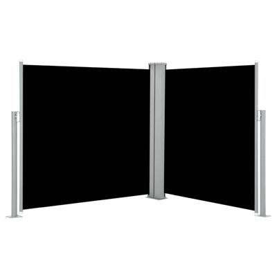 VidaXL Windscherm uittrekbaar 100x600 cm zwart VidaXL Windscherm uittrekbaar 100x600 cm zwart