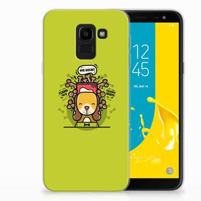 Samsung Galaxy J6 2018 Telefoonhoesje met Naam Doggy Biscuit Samsung Galaxy J6 2018 Telefoonhoesje met Naam Doggy Biscuit