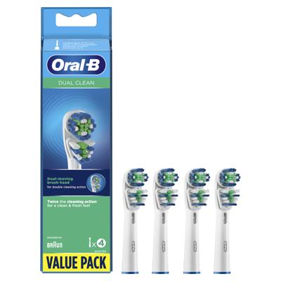 Huismerk Universele opzetborstels voor de Oral B Dual Clean - 4st