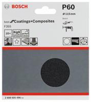 Bosch Accessories 2608605496 Schuurpapier voor schuurschijf Met klittenband, Ongeperforeerd Korrelgrootte (num) 60 (Ø) 115 mm 10 stuk(s) - thumbnail