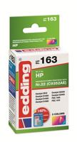 Edding Inktcartridge vervangt HP 22XL, C9352AE Compatibel Kleur EDD-163 18-163 - thumbnail