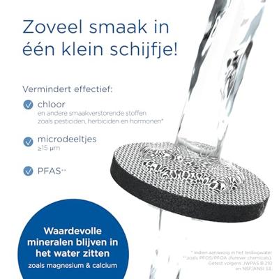 Waterfilterkaraf fresh black - thumbnail