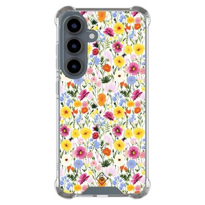 Samsung Galaxy S25 shockproof hoesje - Happy flora Samsung Galaxy S25 shockproof hoesje - Happy flora