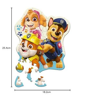 Trefl puzzel - paw patrol houten puzzel - 50 stukjes