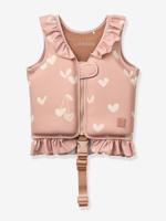 Zwemvest met ruches rozen - thumbnail