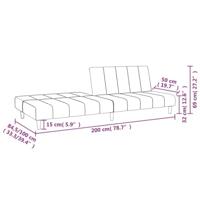 Slaapbank 2-zits fluweel roze - thumbnail