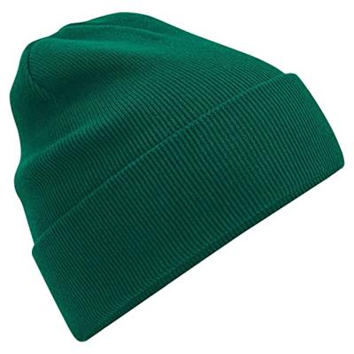 Beechfield CB45N Organic Cotton Original Cuffed Beanie - Black - One Size