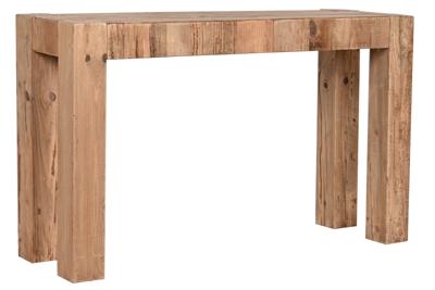 Wandtafel Home ESPRIT Bruin Pijnboom Gerecycleerd Hout 117 x 36 x 71 cm
