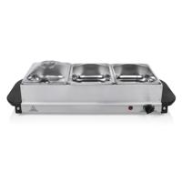 Tristar BP-6283 Multifunctionele Buffet Serveerder Zwart/RVS - thumbnail