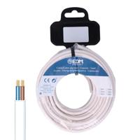 Kabel EDM 28058 Wit 2 x 0,75 mm 20 m - thumbnail