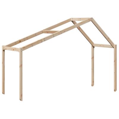 Stapelbedframe zonder matras massief grenenhout 90x200 cm