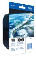 Brother Inktcartridge LC-985BK Origineel 2-pack Zwart LC985BKBP2DR - thumbnail