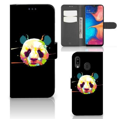 Samsung Galaxy A30 Leuk Hoesje Panda Color Samsung Galaxy A30 Leuk Hoesje Panda Color