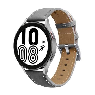 Garmin Vivomove 3 / HR / Luxe / Sport / Style / Trend - Premium Leather bandje - Grijs Garmin Vivomove 3 / HR / Luxe / Sport / Style / Trend - Premium Leather bandje - Grijs