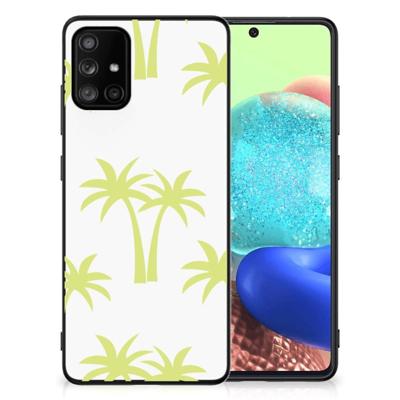Samsung Galaxy A71 Bloemen Hoesje Palmtrees