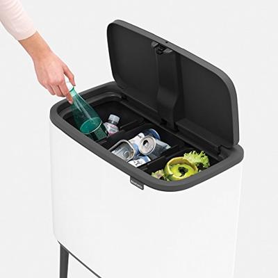 brabantia Bo Touch Bin 31 60 67 Afvalbak 33 l Staal (l x b x h) 312 x 540 x 680 mm Zwart 1 stuk(s) - thumbnail