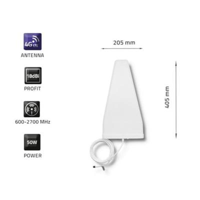 Qoltec 57021 4G LTE-antenne | 18 dBi | Buitenshuis