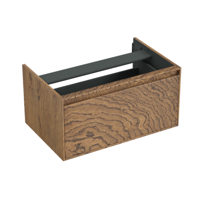 Onderkast Forzalaqua Reno 80x51x40 Cm 1 La Softclose Eiken Castle Brown