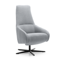 Relaxstoel A-100 Grijs Stof - thumbnail