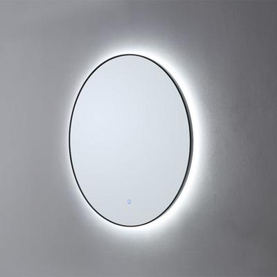Badkamerspiegel Sanilux Rond LED 3 Kleuren Instelbaar Dimbaar Incl. Spiegelverwarming 60x2.5 cm Mat Zwart Sanilux Badkamerspiegel Sanilux Rond LED 3 Kleuren Instelbaar Dimbaar Incl. Spiegelverwarming 60x2.5 cm Mat Zwart Sanilux