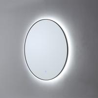 Badkamerspiegel Sanilux Rond LED 3 Kleuren Instelbaar Dimbaar Incl. Spiegelverwarming 60x2.5 cm Mat Zwart Sanilux - thumbnail