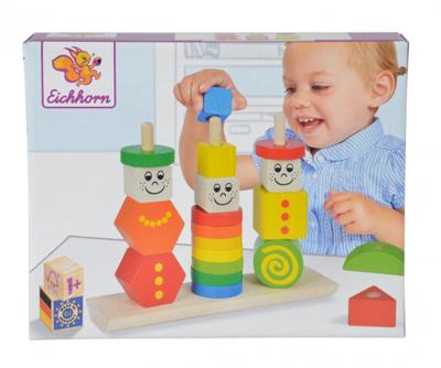 Eichhorn houten stapelpuzzel figuren