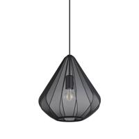 EGLO Dolwen Hanglamp - E27 - Ø 33,5 cm - Zwart - Textiel - thumbnail