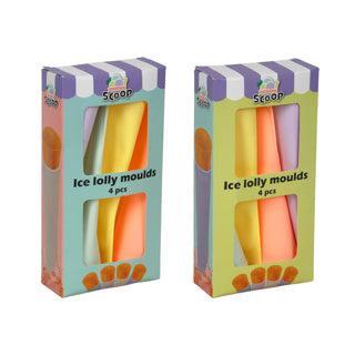 Ijslollymakers uni squeeze 4 stuks kleur Ijslollymakers uni squeeze 4 stuks kleur