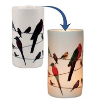 UPG T-Light Houder - Vogels op een Draad - thumbnail