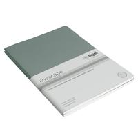 Sigel LS301 Notitieboekje Linescape Softcover 2 stuk(s) DIN A5 Gelinieerd Lichtgrijs, Neon-groen Aantal paginas: 34 - thumbnail
