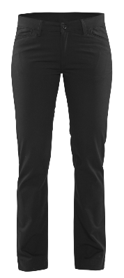 Blåkläder Dames chino 2-weg stretch 71651830 | Zwart | Maat 42 - 7330509774373