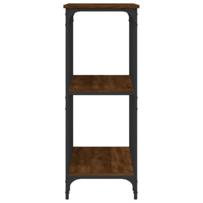 Wandtafel 102x35x90 cm bewerkt hout bruin eikenkleur