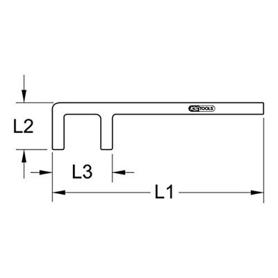 KS Tools 9638229 Brozeplus klephaak 13 x 30 mm