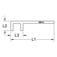 KS Tools 9638229 Brozeplus klephaak 13 x 30 mm - thumbnail