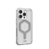 Urban Armor Gear Plyo MagSafe Case Backcover Apple iPhone 16 Pro Ice, Transparant, Zilver MagSafe compatible - thumbnail