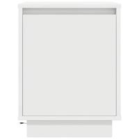 Nachtkastjes met led-verlichting 2 st 38x34x50 cm wit - thumbnail