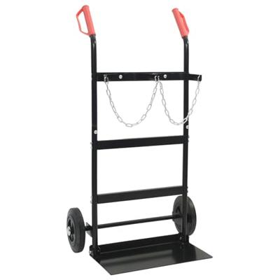 Handtrolley Zwart en Rood 63 x 43,5 x 110 cm Staal Handtrolley Zwart en Rood 63 x 43,5 x 110 cm Staal
