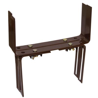 Balkonhaak type H bruin - 2 stuks