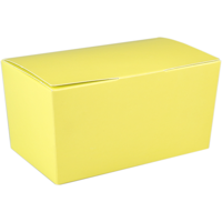 Ballotin | karton + PP + PET | 500gr | pastelgeel | 100 stuks - thumbnail