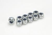 Zelfborgende zeskantmoer, M6, Gegalvaniseerd staal (10st) - thumbnail