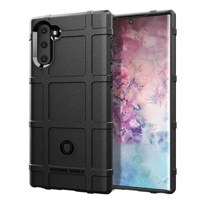 Schokbestendige beschermer cover volledige dekking siliconen case voor Galaxy Note 10 (zwart)