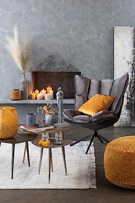 J-Line Fauteuil 'Madelaine' kleur Grijs/Beige J-Line Fauteuil 'Madelaine' kleur Grijs/Beige