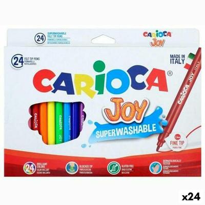 Set Viltstiften Carioca JOY Multicolour 24 Onderdelen (24 Stuks)