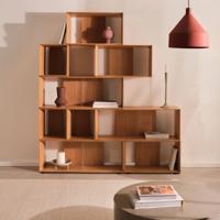 Kave Home Modulair Wandrek 'Litto' Eiken, 152 x 101cm - thumbnail