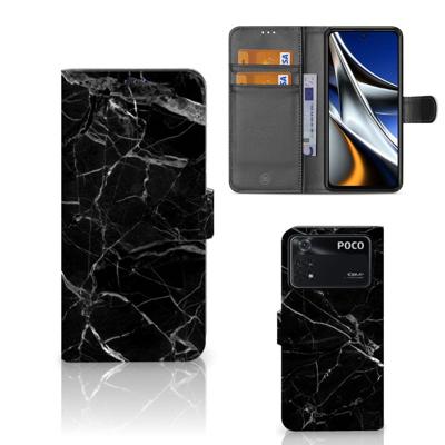 Xiaomi Poco X4 Pro 5G | Bookcase | Marmer Zwart - Origineel Cadeau Vader