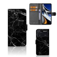 Xiaomi Poco X4 Pro 5G | Bookcase | Marmer Zwart - Origineel Cadeau Vader - thumbnail