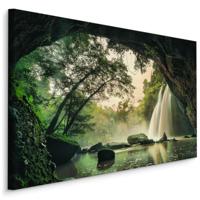 Schilderij - Waterval in Thailand, premium print - thumbnail